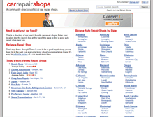 Tablet Screenshot of car-repair-shops.com